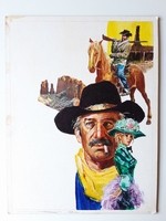 #18. Original Cover painting Western novel Oeste #553