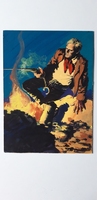#122. Original Cover painting western novel Rurales #49