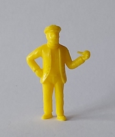 Kuifje Monty Gum figuurtje Haddock (geel)